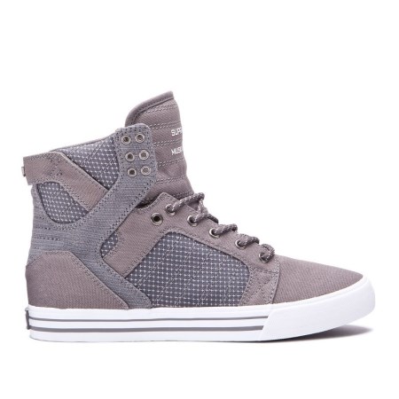 Supra Skytop Grå Høye Sneakers Dame [NO-8-N164]
